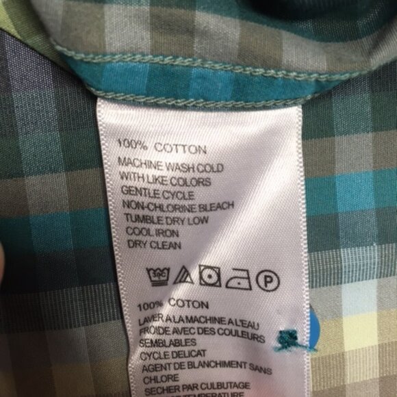 Tommy Bahama Men's 3XB Multicolor Stripe/Check Long Sleeve Shirt w/Contrast Cuff - Picture 6 of 7